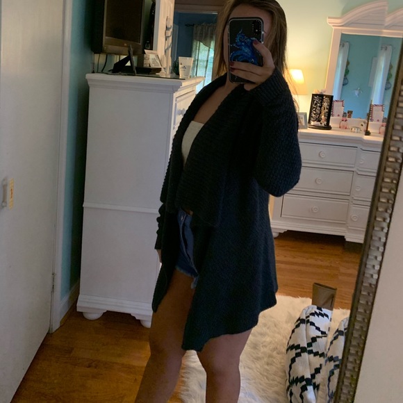Charcoal gray oversized cardigan🌬 - Picture 2 of 3